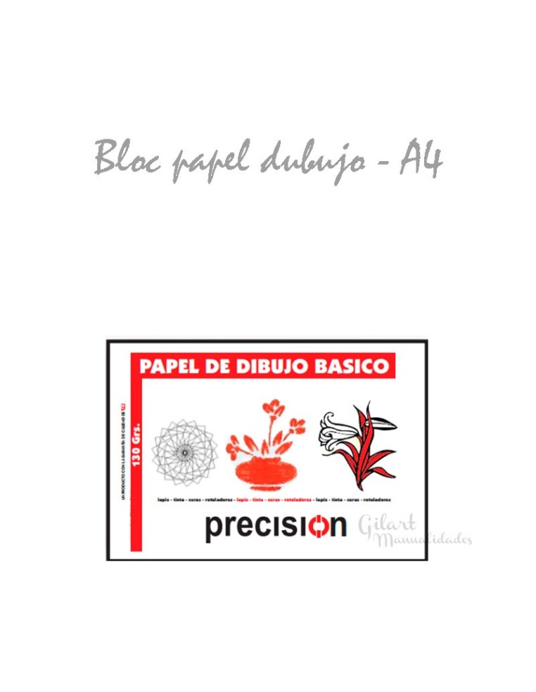 Papel de dibujo multiuso A4. 20 hojas de gramaje estándar, perfecto para bocetos.