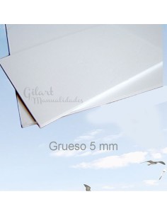 Cartón pluma blanco A3 (5 mm). Gran rigidez y ligereza; ideal para fotografía y montajes.