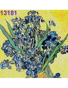 Servilletas de decoupage Flor de Lis. Diseño clásico y elegante para manualidades.