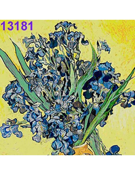 Servilletas de decoupage Flor de Lis. Diseño clásico y elegante para manualidades.