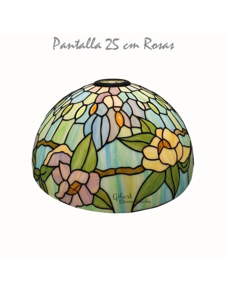 Crea tu lámpara vitral estilo Tiffany con este bello diseño. (Se vende sin pintar)