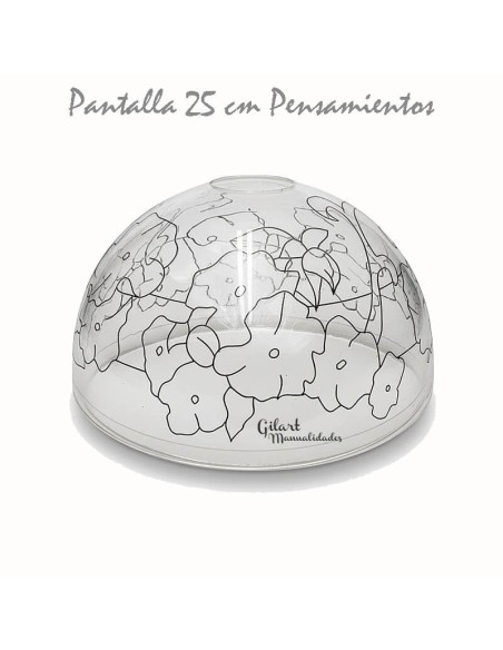 Manualidades: Pantalla Tiffany. DIY Metacrilato 25 cm - Pensamientos.