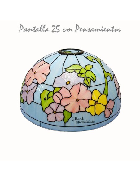 Crea tu lámpara vitral estilo Tiffany con este bello diseño. (Se vende sin pintar)