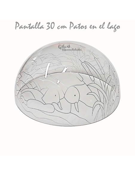 Pantalla Metacrilato 30cm. Transforma tu lámpara con el arte Tiffany.