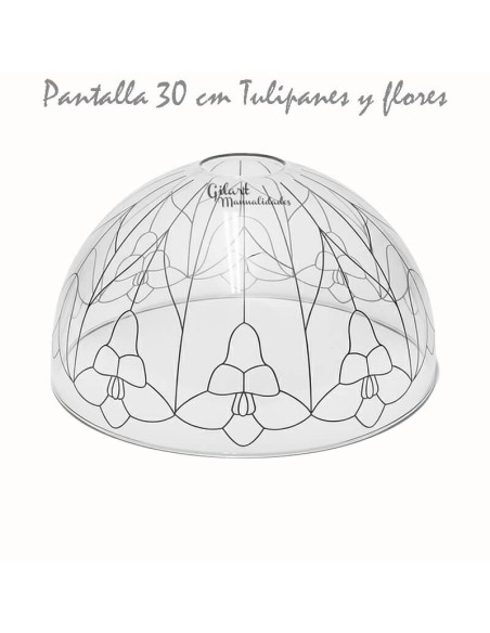 Pantalla metacrilato 30 cm, Patos en el lago Tiffany. Crea tu vitral DIY con un toque natural.