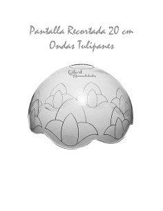 Dale color a tus espacios. Pantalla de lámpara Tiffany con tulipanes, una obra tuya.