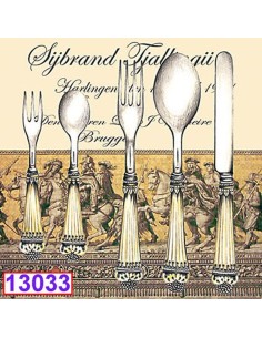 Elegantes cubiertos. ¡20 servilletas para tus manualidades y mesas con estilo! 🍴
