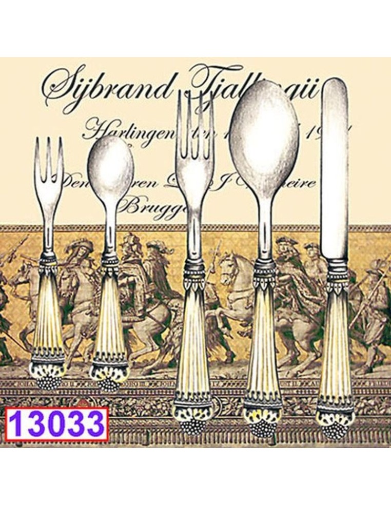 Elegantes cubiertos. ¡20 servilletas para tus manualidades y mesas con estilo! 🍴