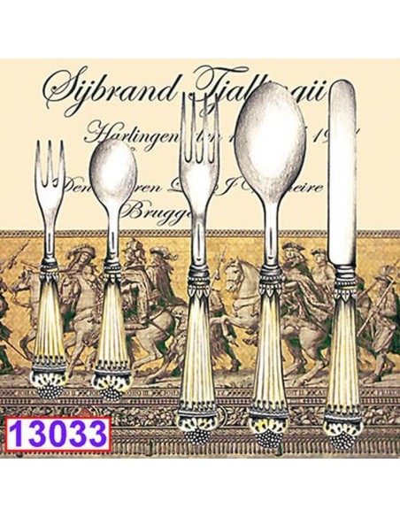 Elegantes cubiertos. ¡20 servilletas para tus manualidades y mesas con estilo! 🍴