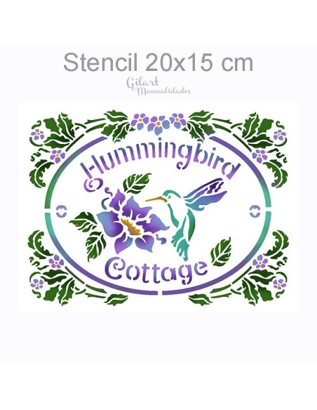 Stencil plantillas Stamperia KSD293 Colibrí
