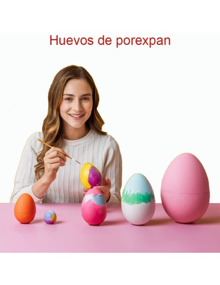 ¡Crea magia esta Pascua! Huevos de Poliestireno para manualidades y decoración DIY.