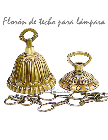 Florón Lámpara Colgante Bronce Envejecido 65 mm: elegancia y calidad en cada detalle.