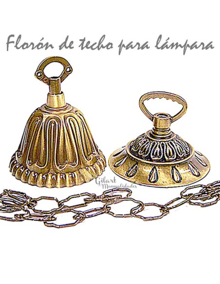 Florón Lámpara Colgante Bronce Envejecido 85 mm: el toque final para tus creaciones.
