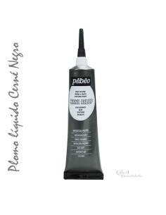 Cerne Relief pasta relieve imitación plomo, acabado en color negro para tus manualidades.