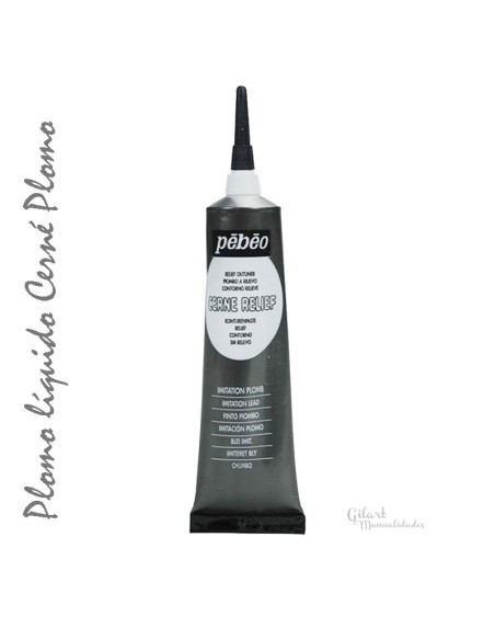 Cerne Relief pasta relieve imitación plomo, ideal para contornos en color plomo.