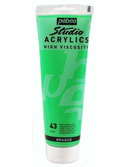 Evoca la frescura de la naturaleza con la textura densa del Verde 43 de Pebeo Studio.