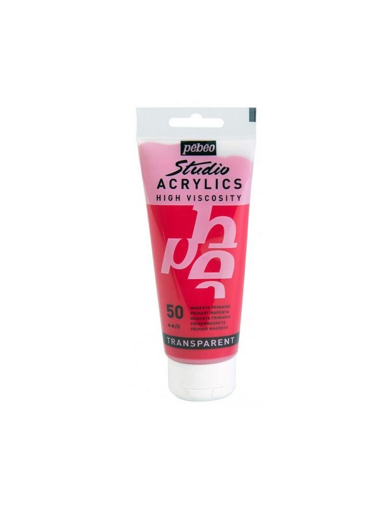 Crea contrastes modernos y vibrantes con la fuerza del Magenta 50 de Pebeo Studio.