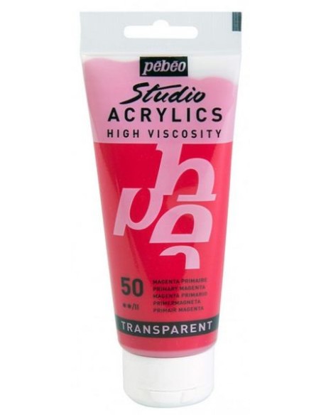 Crea contrastes modernos y vibrantes con la fuerza del Magenta 50 de Pebeo Studio.