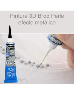 Aprende a crear perlas 3D con Pebeo Brod'Perle | Guía de aplicación en manualidades textiles.