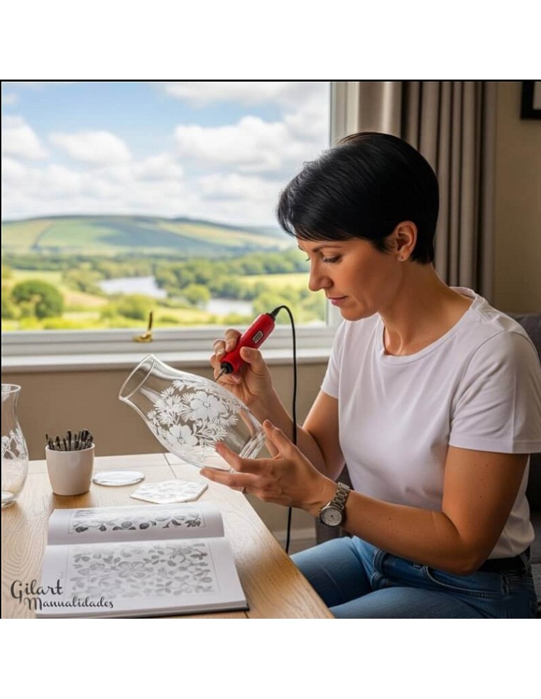 Transforma cristales comunes en obras de arte personalizadas con total facilidad.