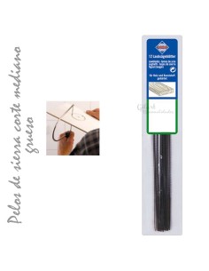 Pelos de sierra medio gruesos Pebaro para marquetería. Kit 12 unidades para corte resistente.