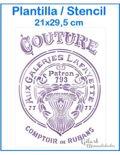 Plantilla stencil galerías Lafayette Stamperia para decorar con estilo y precisión vintage