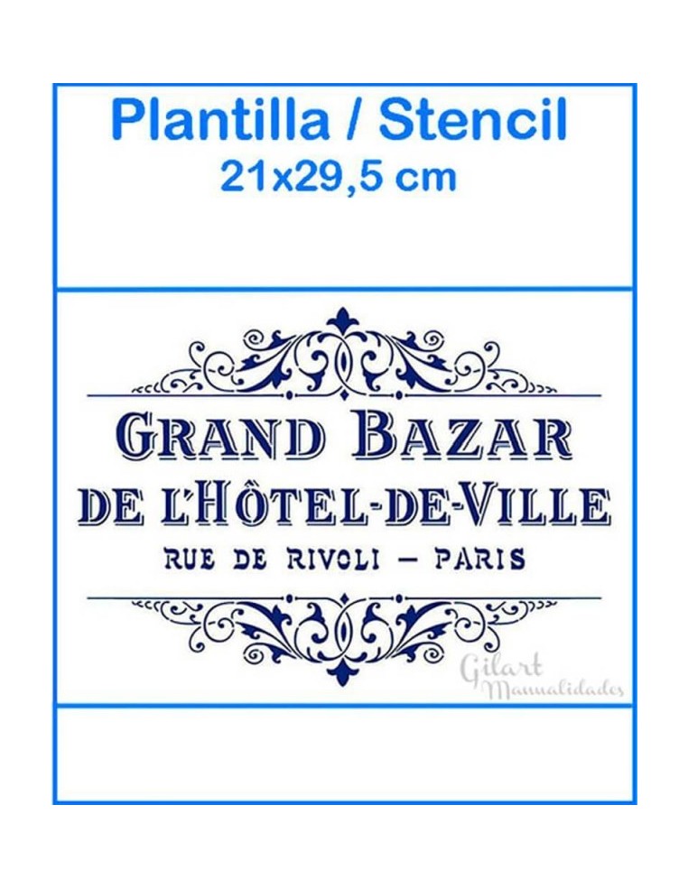 Chica estampando sobre tela con plantilla decorativa 210x297 mm y pintura para estarcido.