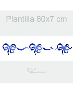 Transforma grandes superficies y objetos con stencils de 60x7 cm para un acabado de arte