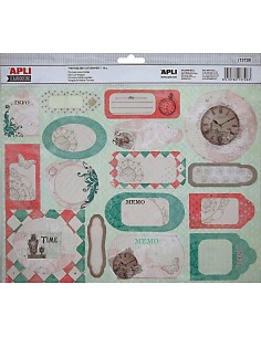 Formas precortada vintage set 16 modelos Apli 13728