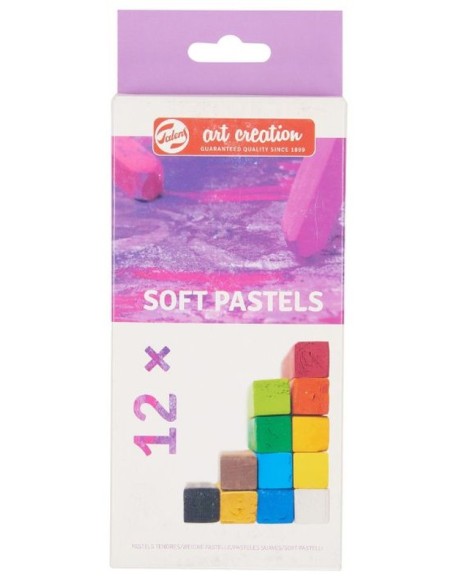 Caja de 12 pasteles suaves Talens Art Creation para dibujo artístico.
