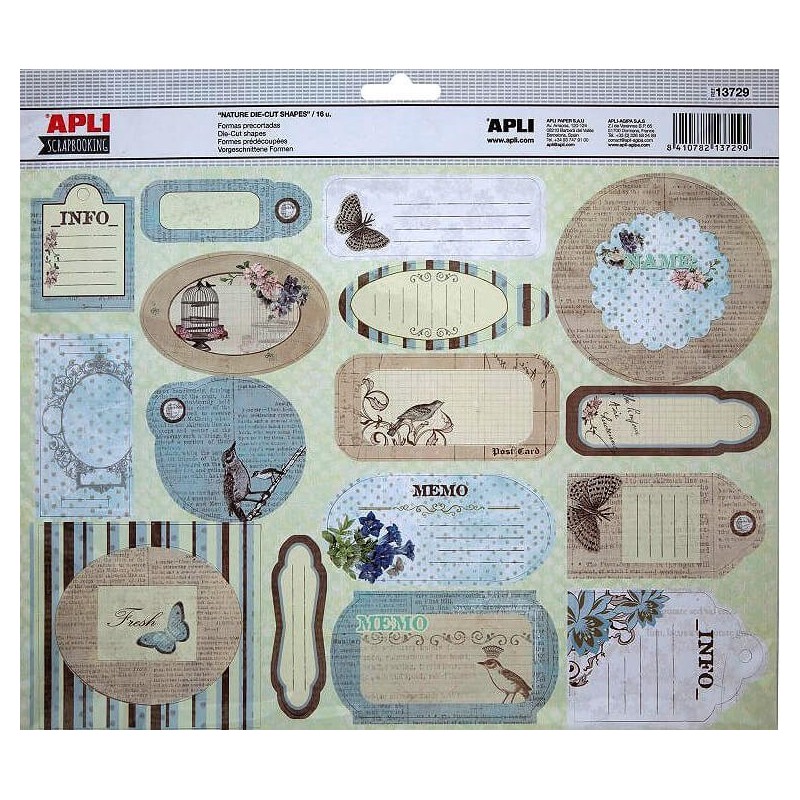 Formas precortada nature set 16 modelos Apli 13729