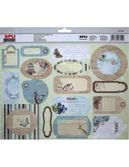 Formas precortada nature set 16 modelos Apli 13729