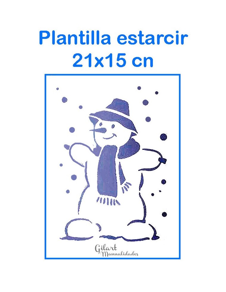 Crea escenas invernales perfectas y llenas de detalle con esta plantilla de muñeco de nieve