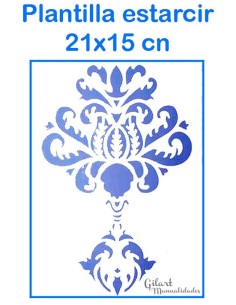 Crea patrones sofisticados y detalles ornamentales clásicos en tus manualidades con este stencil