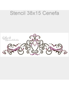Crea patrones sofisticados y detalles ornamentales clásicos en tus manualidades con este stencil