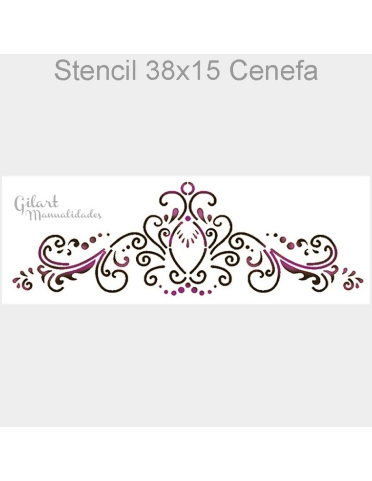 Crea patrones sofisticados y detalles ornamentales clásicos en tus manualidades con este stencil