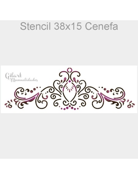 Crea patrones sofisticados y detalles ornamentales clásicos en tus manualidades con este stencil