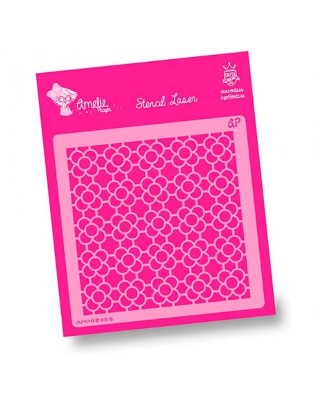 Crea diseños de baldosín clásico y texturas elegantes en tus proyectos decorativos con esta plantilla de Amelie