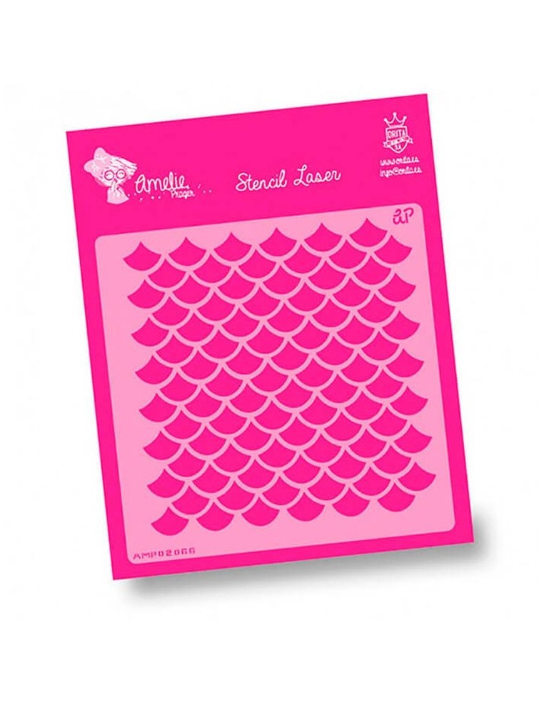 Crea fondos de escamas elegantes y texturas modernas en tus proyectos con esta plantilla de Amelie