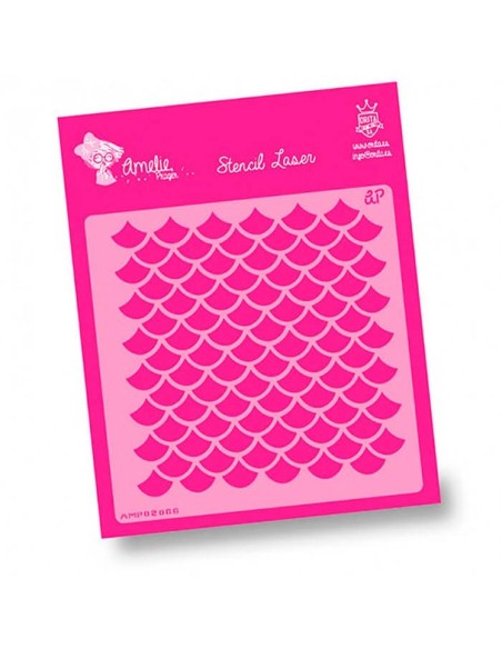 Crea fondos de escamas elegantes y texturas modernas en tus proyectos con esta plantilla de Amelie