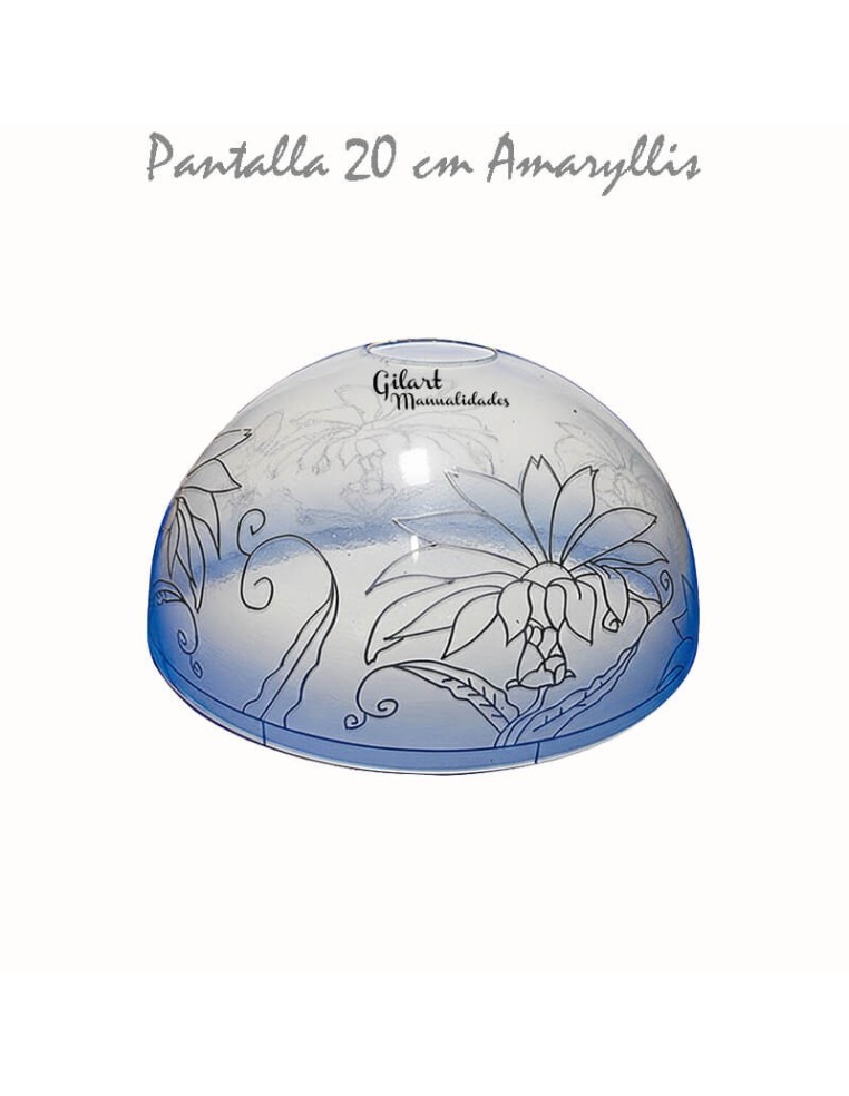 Manualidades: Pantalla Tiffany. DIY Metacrilato 20 cm - Amaryllis.