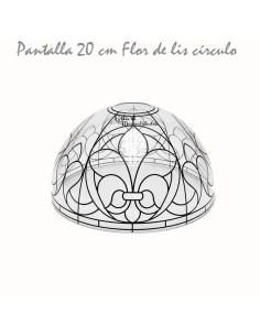 Diseña una lámpara de vitral única para tu hogar con esta base Flor de lis.