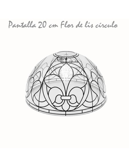 Diseña una lámpara de vitral única para tu hogar con esta base Flor de lis.