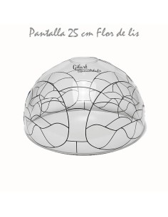 Crea tu propia lámpara de vitral Tiffany 25 cm. El clásico diseño Flor de Lis te espera.