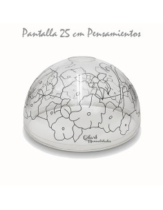 Manualidades: Pantalla Tiffany. DIY Metacrilato 25 cm - Pensamientos.