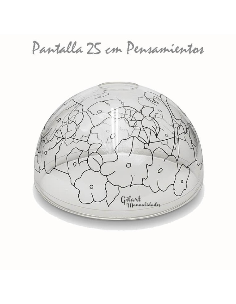 Manualidades: Pantalla Tiffany. DIY Metacrilato 25 cm - Pensamientos.