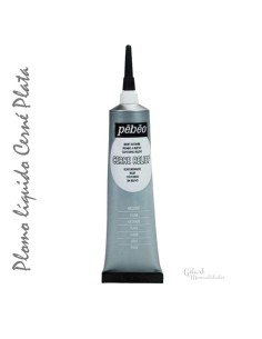 Cerne Relief pasta relieve, imitación plomo, acabado en color plata para tus manualidades.