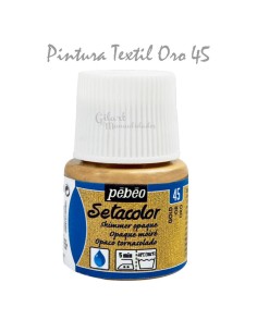 Pintura textil Pebeo Setacolor Moiré efecto tornasolado color Oro 45