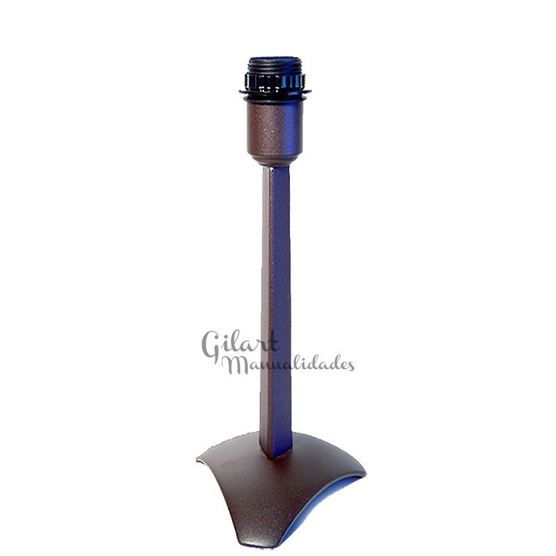 Pie de lámpara triángulo marrón 31 cm ref. 10159