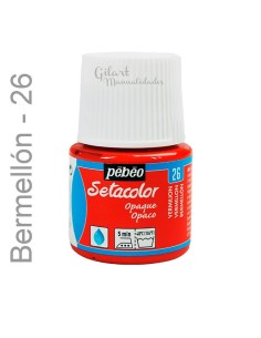 La energía del color Bermellón 26 de Setacolor aporta frescura y vitalidad a tus creaciones.